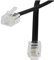 Reulin 1.5M Flat Landline Telephone Broadband Cable Cord, Wifi Modem Router Wire to RJ11 Phone Socket or Microfilter, ADSL 2+ Filter/Fibre Optic 6/4 High-Speed Internet Lead (1.5 Metres, Black)
