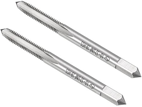 CoCud 2Stk Gewindefräser 10#-32 UNF Gewinde 2B Schnellstahl Machine 3 Gerade Flöten Schraube Einfädeln Werkzeug - (Anwendung: für Abhören Bohrung Machine)