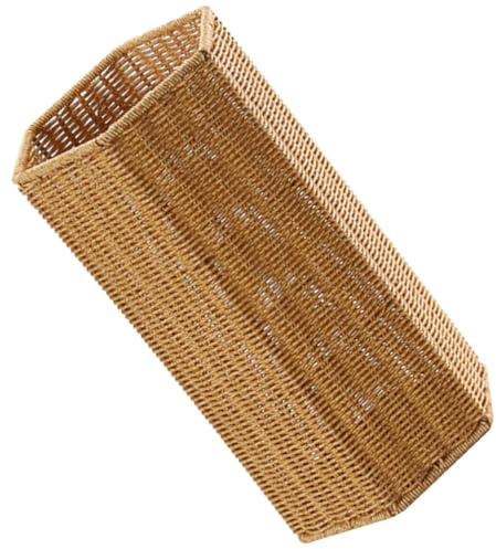 Alipis Woven Umbrella Stand for Entryway Freestanding Umbrella Holder Basket Storage Rack Tall Floor Woven Bucket Flower Vase for Canes Walking Sticks Organizer