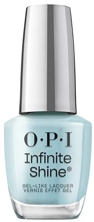 OPI Infinite Shine Nail Polish - Last from the Past - Gel Like & Long Lasting Blue Crème Nail Polish - with Pre-Cured Gel Technology & OPI Pro-Wide Brush (15ml)