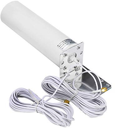 Swiixxer 4G LTE Antenna SMA Esterna 3G 4G 10-12DBi Doppio Connettore SMA per Modem Router