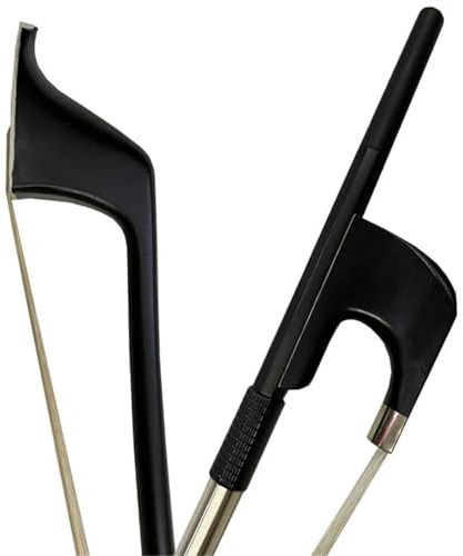 1 Stück 3/4 1/2 1/4 1/8 Carbonfaser Kontrabassbogen im weißen Pferdehaar(1/2)