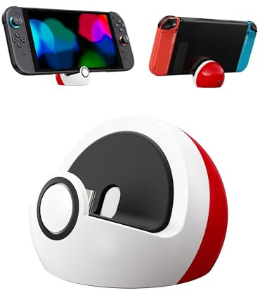 Antank Pequeño soporte de carga compatible con Nintendo Switch 2, Switch 1, Lite y OLED, estación de carga sin proyección, accesorios de juego portátiles para viajes, decoración de escritorio, regalo