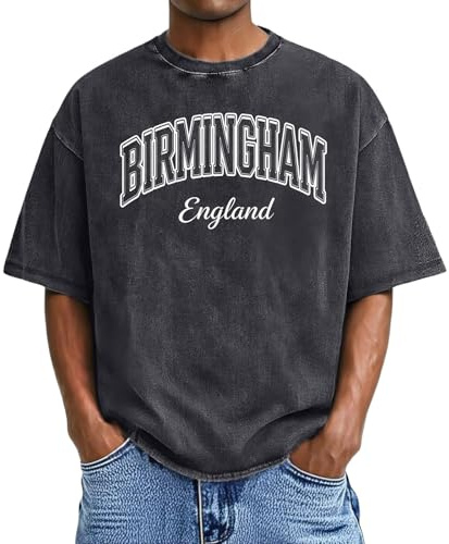 Camiseta de Hombre-Camiseta Manga Corta Lavable con Estampado Urbano Cuello Color sólido cómoda para Uso Diario Ideal Hombre