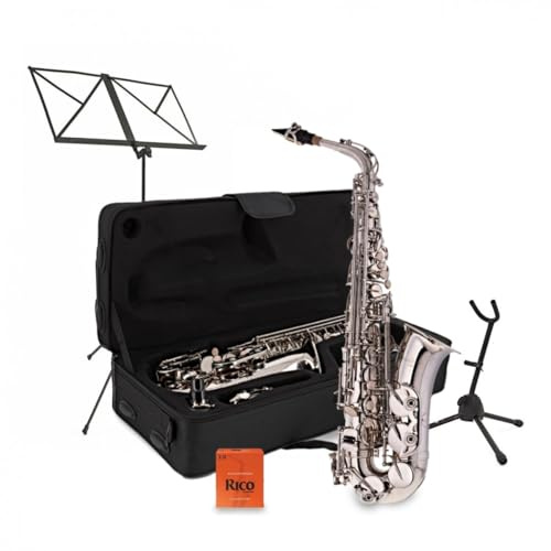 Alto Saxophone Beginner Pack by Gear4music, Nickel