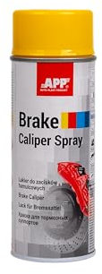 APP Brake Caliper Spray Peinture etrier de frein jaune | Peinture thermique pour les plaquettes de frein de la voiture résistante à la chaleur jusqu'à 110° | Jaune | 400 ml