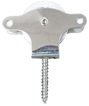 Polea Tendedero Wolfpack Inoxidable 40 mm. / Roldana Metalica con Tirafondo