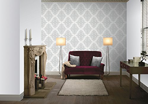 Arthouse 292301 Cardinale Wallpaper, Silver