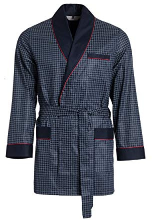 Robe de chambre Revise Guido RE-509 pour homme 100% coton – Bleu foncé C5 – XXL