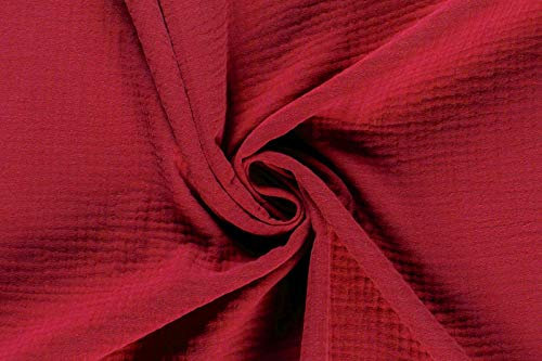 50x130cm Musselin Stoff uni Oeko-Tex zertifiziert Meterware Mulltuch Baumwolle