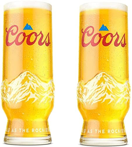 TUFF LUV Coors Bierglas 2021, leicht, 2 Stück