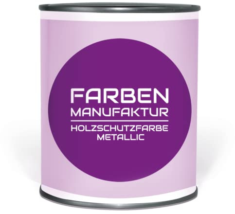 Farben Manufaktur Holzfarbe Metallic Holzschutz Möbelfarbe Wetterschutzfarbe Holzschutzfarbe 100ml, Farbe: hellgrün metallic