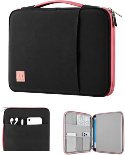 Dadanism 9-11 Borsa da Trasporto per Tablet con Maniglia per iPad (A16) 11, iPad Air M4 M3/Pro M5 M4 11, iPad 10a Gen/Air 5 10,9, iPad 9/8/7a Gen 10,2, Galaxy Tab A11+ 11, Tab M11 11, Nero