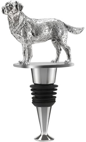 Labrador Retriever Wine Bottle Stopper - Gifts for Men, Women & Dog Lovers - Stopper for Wine, Champagne & Prosecco