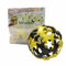 BINABO Click & Kick - Konstruktionsspielzeug Fußball-Set | Bauen deinen eigenen Ball | Kreatives Spiel für Fans | Flexibel, Robust & Öko-Freundlich | Ideal für Freestyle-Tricks (schwarz-gelb)
