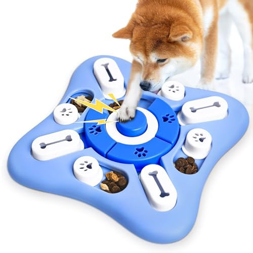Blanlody Hundespielzeug Intelligenz， Intelligenzspielzeug für Hunde mit Quietschend Interaktives Hundespielzeug mit Beschäftigung， Futterspielzeug Hund für Kleine, Mittlere, Große Hunde und Katzen