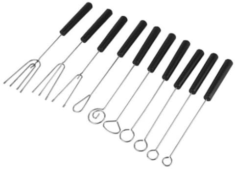 Roxvue Schokoladengabel Fonduegabel Küchen-Dipgabel Käsegabel Obstgabel