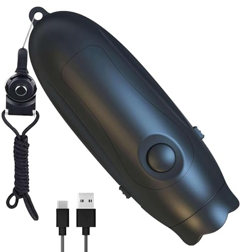 Silbato deportivo – Silbato electrónico de árbitro de 3 tonos, equipo de mano multifuncional, herramienta recargable para entrenamiento de fútbol, entrenamiento al aire libre, uso de profesores