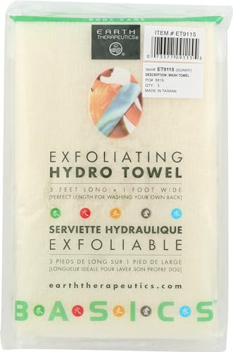 Earth Therapeutics Hydro Exfoliating Towel, 1 Each