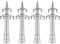 Kibri 38533 H0 Deko-Set Strommasten, 4er