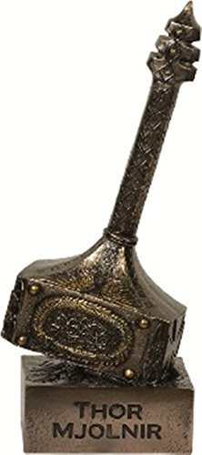 colourliving Dekofigur Mjolnir Thors Hammer bronziert Deko Gott des Donners