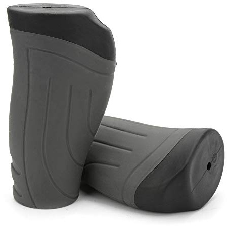TOPCABIN Bike Grips 2PCS 90mm Length Bike Handlebar Grips Short Mini Bicycle Handlebar Grips Two-color Rubber Ergonomic Design
