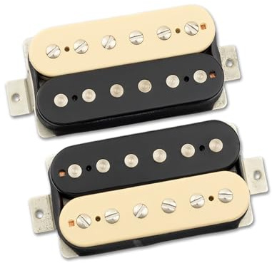 Tonerider Birmingham Humbucker Pickup Set, zebra, 50 mm spaziatura – Alnico 5 magneti, British Crunch, ideale per spaccare bobine, cablaggio a 4 conduttori, garanzia di 5 anni
