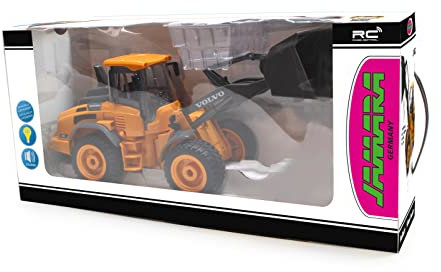 JAMARA Volvo L50 1:16 2,4GHz - originalgetreue Knicklenkung, Auto-Standby-Modus, Rückfahrwarnsound, 2 Radantrieb, Blinker, realistischer Motorsound 405058 Orange