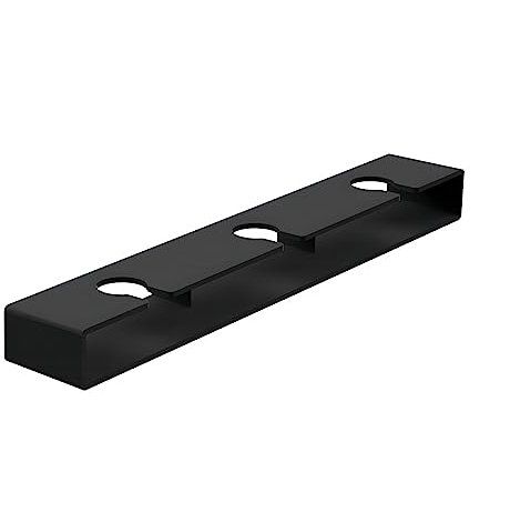 yozhch 2 Pack Wine Glass Rack, Self-Adhesive Wine Glass Holder Hanging Under Shelf, No Drilling Wine Glasses Storage Organizer Under Cabinet Stemware Rack Hanger, Black