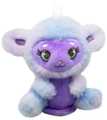 Bauer Spielwaren Shoulderkins - Ruffle: Kuscheltier aus softem Plüsch, mit Magnet zum Platzieren auf der Schulter, lila (18038)