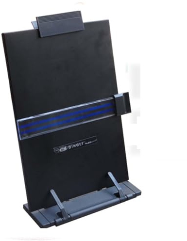 Soporte ajustable para documentos de escritorio con guía de línea, estante de lectura para papel A4, cartas, libros, revistas