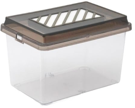 PXIWDAN Reptile Breeding Box Reptile Breeding Box Acrylic Enclosure for Tarantula Hermit Crab Faunarium(182x124x122mm)