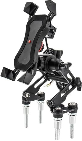Navigeringsfäste För BMW För R1200R För R1200RS För R1250R För R1250RS LC Motorcykel Telefonhållare Smartphone Navigationsplatta Fäste(With charging)