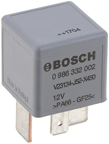 Bosch 0986332002 Mini Relay 12V 70A, IP5K4, Operating Temperature from -40 Degree to 85 Degree C, 4 Pin Relay