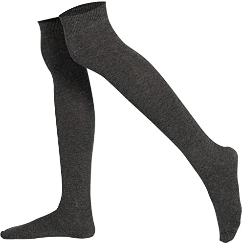 Mysocks Calcetines por encima de la rodilla Llanura