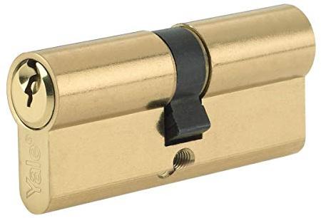 Yale P-ED3535-PB - Euro Cylinder Lock - 35/35 (80mm) / 35:10:35 - Brass Finish - Standard Security
