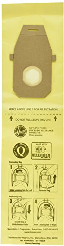 Hoover AH10021 Upright Bags for HushTone Lite, Allergen Filtration (Pack of 10)