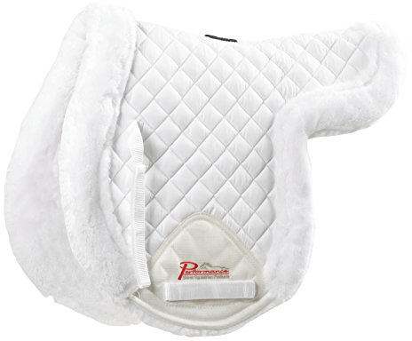 Arma by Shires SupaFleece Fully Fleece-Lined Saddle Shaped Pad White Small 16-16.5