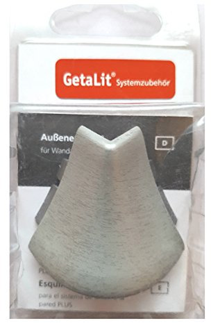 Außenecke für Wandanschlussleiste Metalloptik