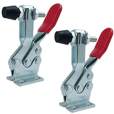 Sauterelles De Menuisier,Dispositifs De Serrage Outil À Main À Usage Intensif Avec Embout En Caoutchouc,Libération Rapide Pinces Horizontales Antidérapantes Pour Travail Du Bois,Soudage(2 Pièces)