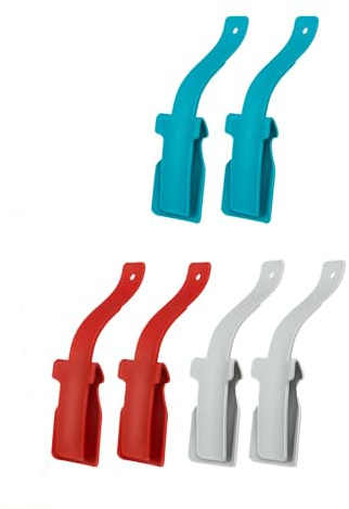 Fanwer 6Pcs Lazy Shoe Helper to Put on Your Shoes, Plastic Long Handle Shoe Horn for Seniors, Men and Women, Portable Sock Slider Easy on Easy off, Daily Living Aids for Seniors