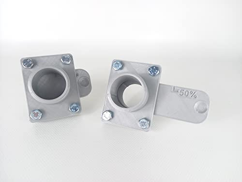 2x BlastGate DN50 Luftschieber Sperrschieber für Absauganlage Werkstatt Luftregler 50 mm, 987-50