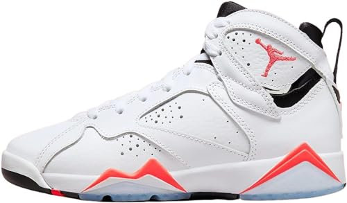 Men's Jordan 7 Retro Flint White/Flint Grey-Black-Varsity Purple (CU9307 100), White/Crimson-black, 41 EU
