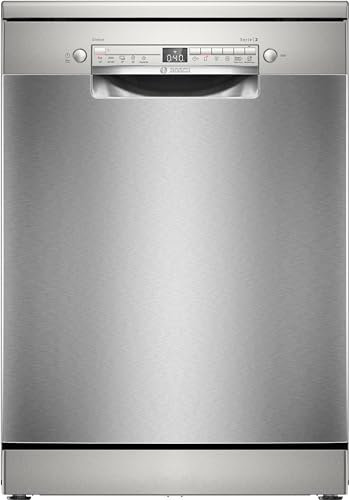 Bosch - Lavavajillas Libre Instalación, 60 cm, 13 servicios, Serie 2, Motor EcoSilence, Home Connect, Acero, SMS2HTI02E