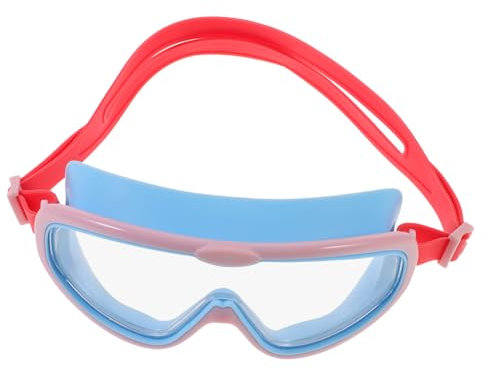 BCOATH Leichte Schwimmbrille Für Jungen Und Mädchen Mit Roten Riemen Und Taucherbrille Für Kleinkinder Jungen Und Mädchen