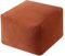 MLUPODY DIY Pouf Hocker aus Cord – Sitzpuff, Fußbank, Sitzpouf, Bodenkissen für Wohnzimmer & Schlafzimmer (Terrakotta, ohne Füllmaterial)