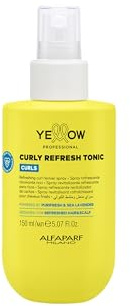 YELLOW PROFESSIONAL CURLS CURLY REFRESH TONIC 150 ml Rinfrescante ravvivante ricci spray per capelli mossi, ricci e coily
