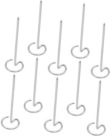 VALICLUD 10 piezas Brochetas de Barbacoa de Acero Inoxidable para Freidora de Aire Pinchos Metálicos Verticales Reutilizables para Parrilla para Carne y Verduras Camping y Picnic