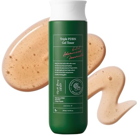 AXIS-Y Triple PDRN Gel Toner 270ml - Vegan PDRN, Astaxanthin & Kollagen für Feuchtigkeit & Straffung - Vegane Koreanische Hautpflege Gesichtswasser