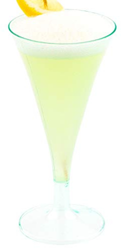 Restaurantware 3 Ounce Disposable Martini Glasses 100 Mini Plastic Martini Cups - Aperitif For Parties Or Catering Seagreen Plastic Mini Martini Glasses Serve Cocktails Appetizers Or Desserts